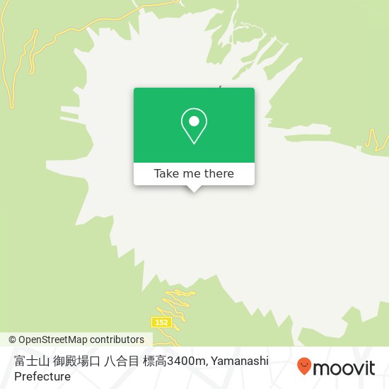 富士山 御殿場口 八合目 標高3400m map