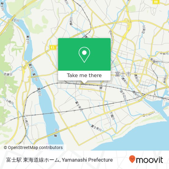 富士駅 東海道線ホーム map