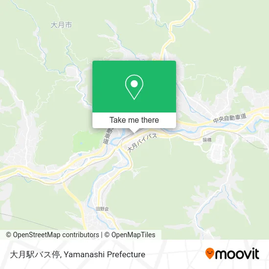 Otsuki Station Bus Stop map