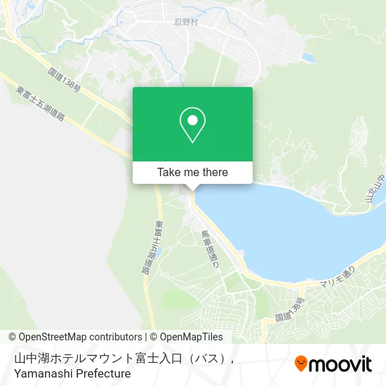 Mount Fuji Hotel Lake Yamanaka Entrance (Bus) map