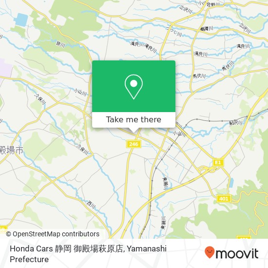 Honda Cars 静岡 御殿場萩原店 map