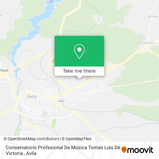 Conservatorio Profesional De Música Tomás Luis De Victoria map