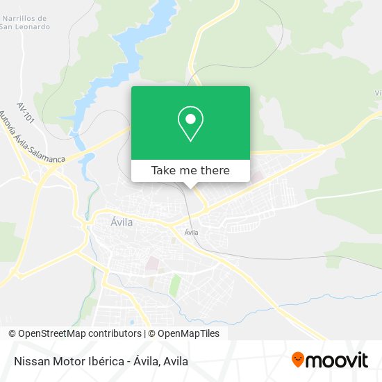 Nissan Motor Ibérica - Ávila map