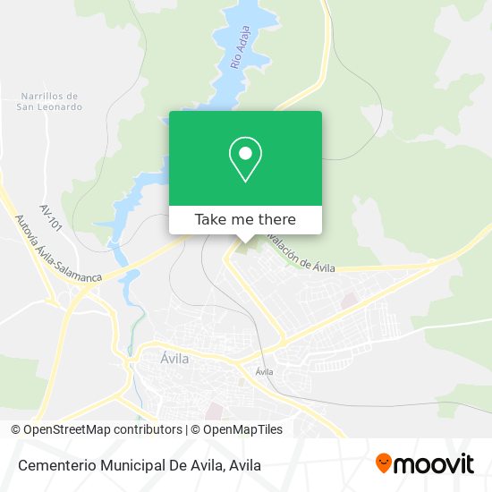 Cementerio Municipal De Avila map
