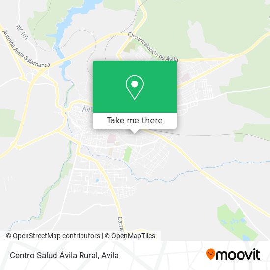 Centro Salud Ávila Rural map