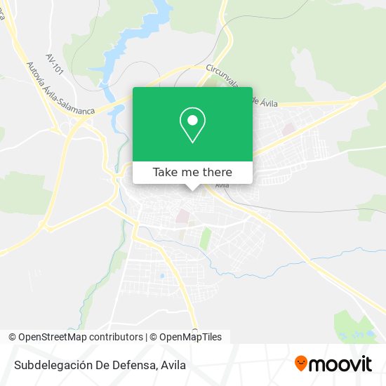 Subdelegación De Defensa map