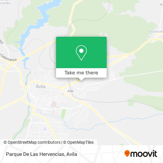 Parque De Las Hervencias map