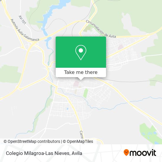 mapa Colegio Milagroa-Las Nieves