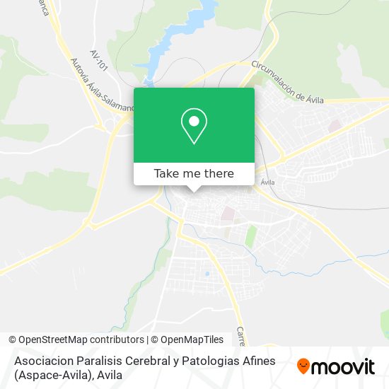 Asociacion Paralisis Cerebral y Patologias Afines (Aspace-Avila) map