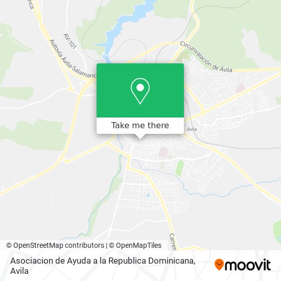 Asociacion de Ayuda a la Republica Dominicana map