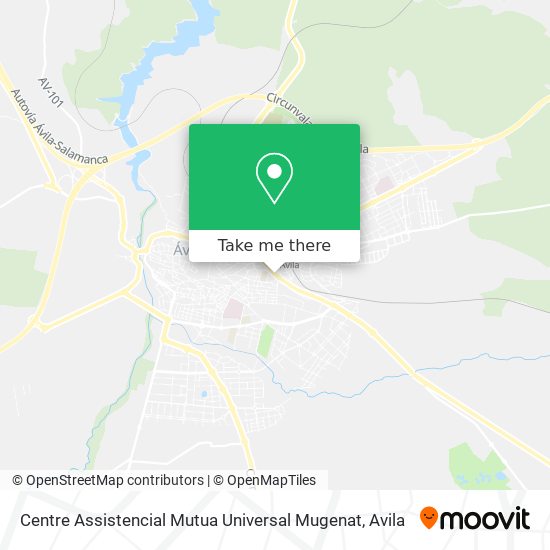Centre Assistencial Mutua Universal Mugenat map