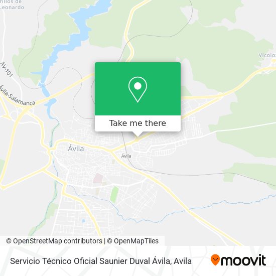 Servicio Técnico Oficial Saunier Duval Ávila map