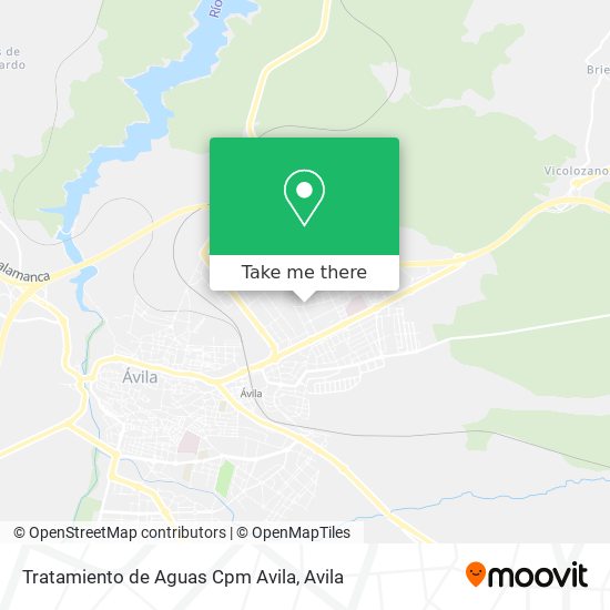 Tratamiento de Aguas Cpm Avila map