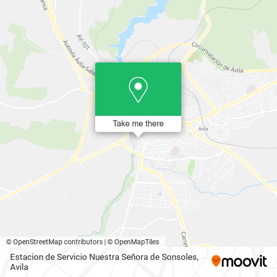 Estacion de Servicio Nuestra Señora de Sonsoles map