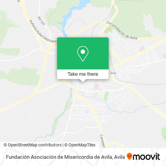 mapa Fundación Asociación de Misericordia de Avila