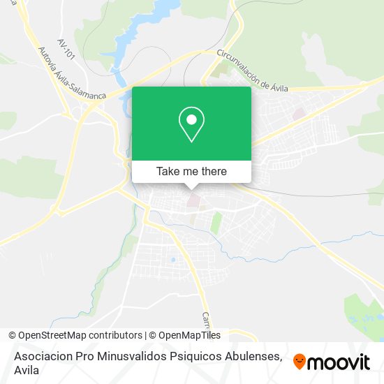 mapa Asociacion Pro Minusvalidos Psiquicos Abulenses