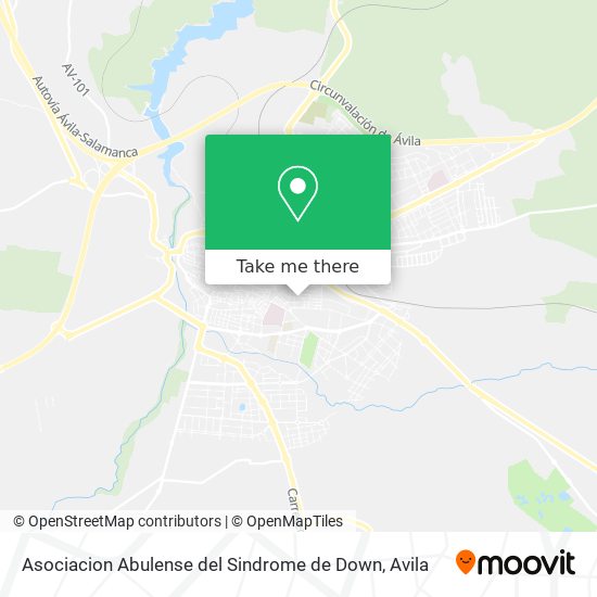 mapa Asociacion Abulense del Sindrome de Down