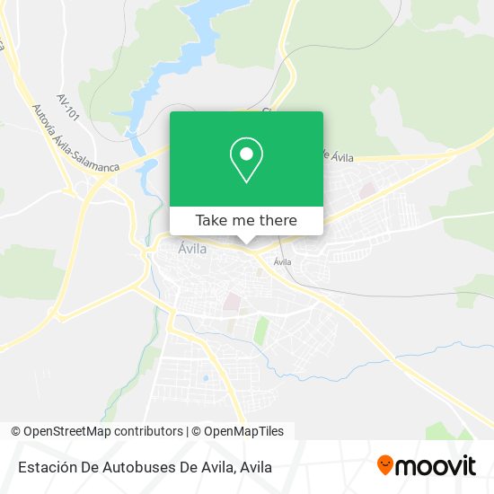 Estación De Autobuses De Avila map