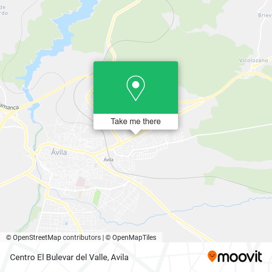 Centro El Bulevar del Valle map