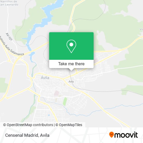 Censenal Madrid map