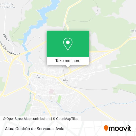 Albia Gestión de Servicios map