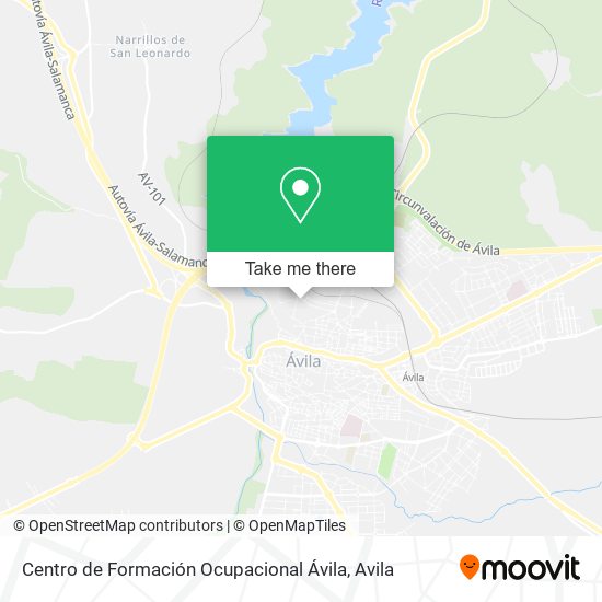 Centro de Formación Ocupacional Ávila map