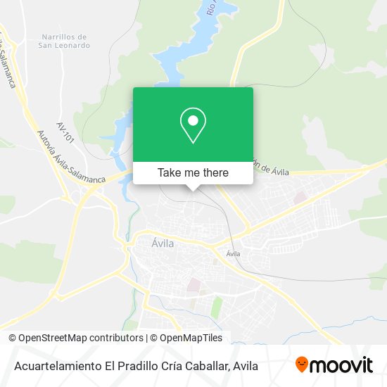 Acuartelamiento El Pradillo Cría Caballar map
