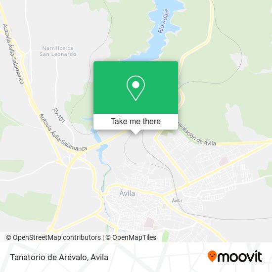 Tanatorio de Arévalo map
