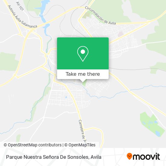 Parque Nuestra Señora De Sonsoles map