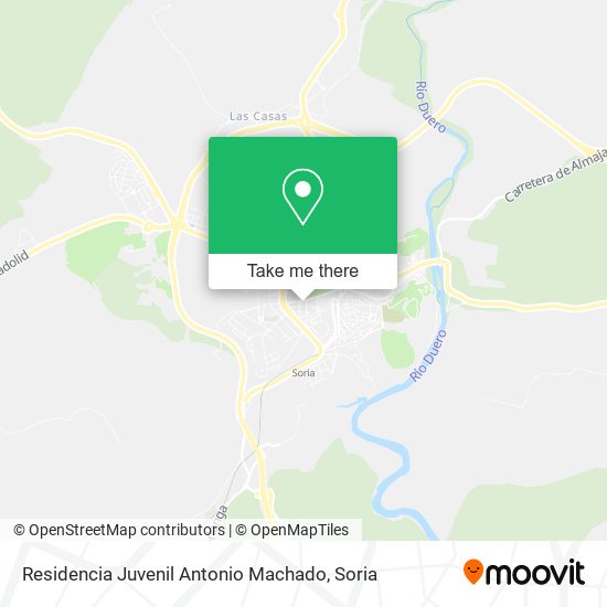 Residencia Juvenil Antonio Machado map