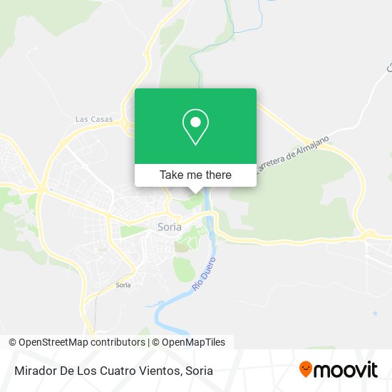 Mirador De Los Cuatro Vientos map