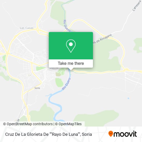 Cruz De La Glorieta De ""Rayo De Luna"" map