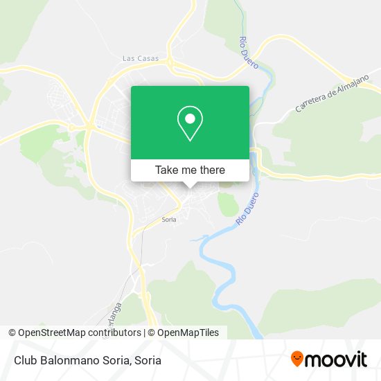 Club Balonmano Soria map