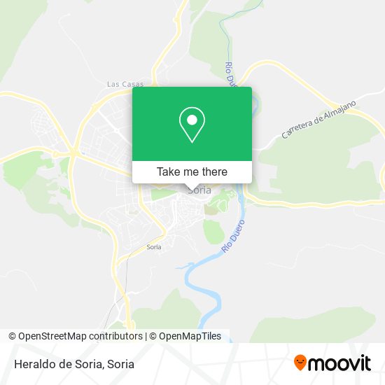 Heraldo de Soria map