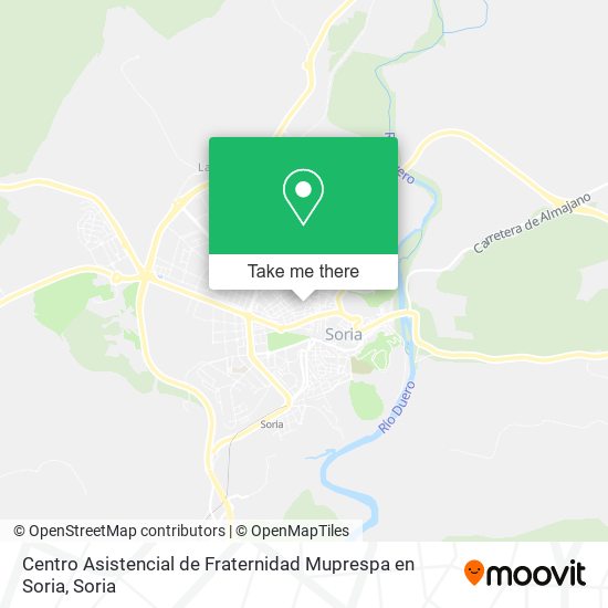 Centro Asistencial de Fraternidad Muprespa en Soria map