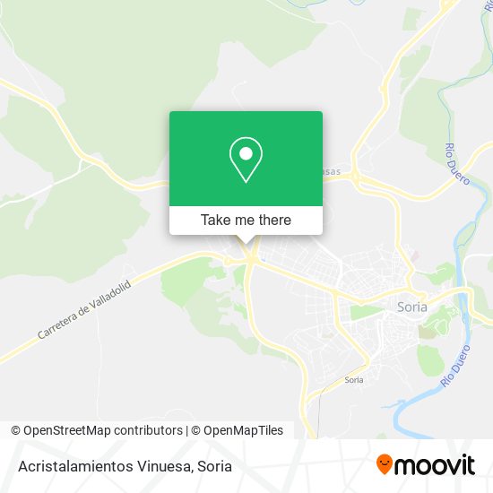Acristalamientos Vinuesa map