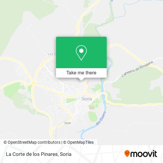 La Corte de los Pinares map