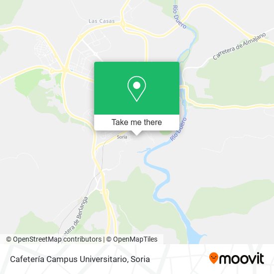Cafetería Campus Universitario map