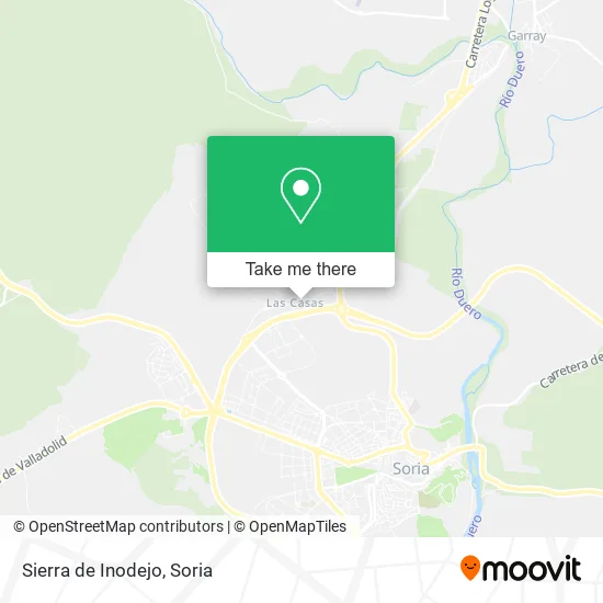 Sierra de Inodejo map