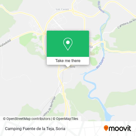 Camping Fuente de la Teja map