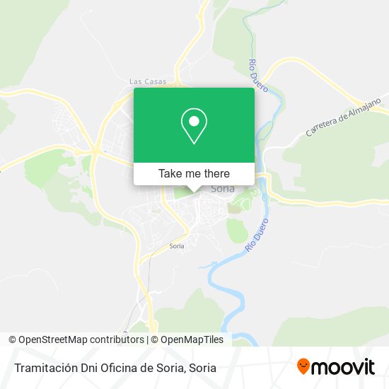 Tramitación Dni Oficina de Soria map