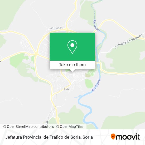 Jefatura Provincial de Tráfico de Soria map