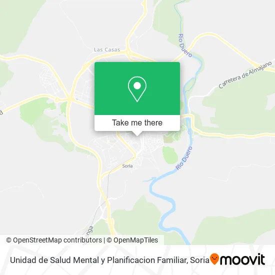 Unidad de Salud Mental y Planificacion Familiar map