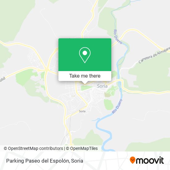 Parking Paseo del Espolón map