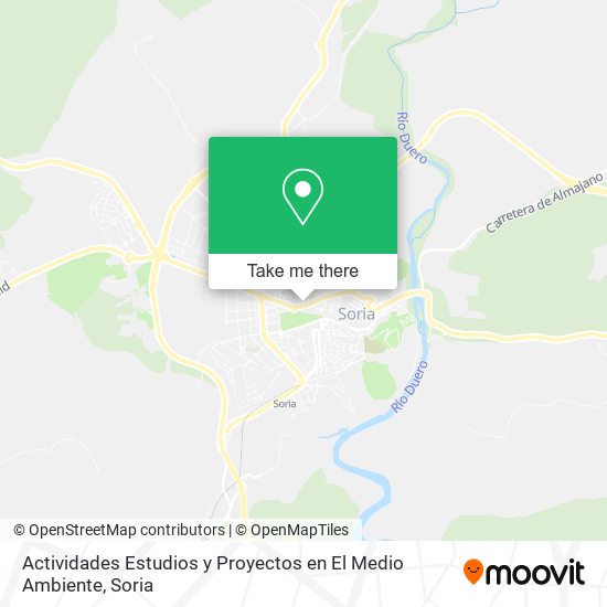 Actividades Estudios y Proyectos en El Medio Ambiente map