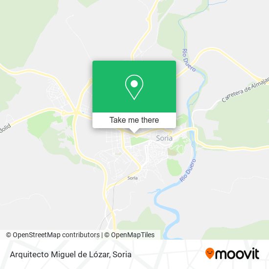 Arquitecto Miguel de Lózar map