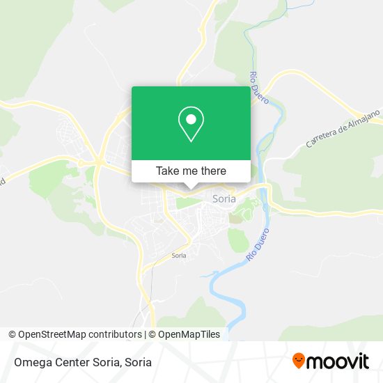 Omega Center Soria map