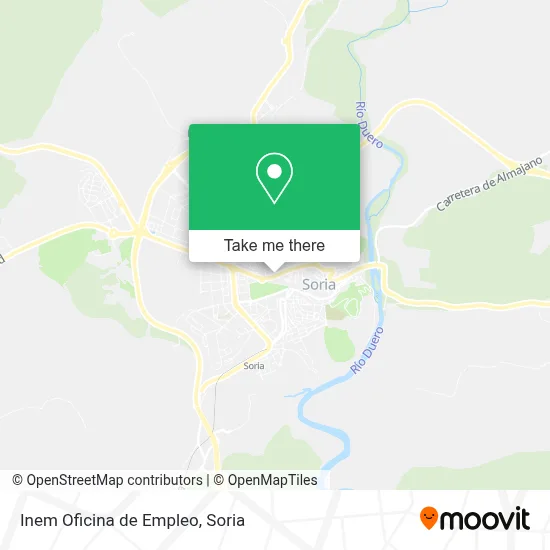 Inem Oficina de Empleo map