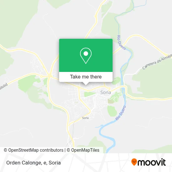 Orden Calonge, e map