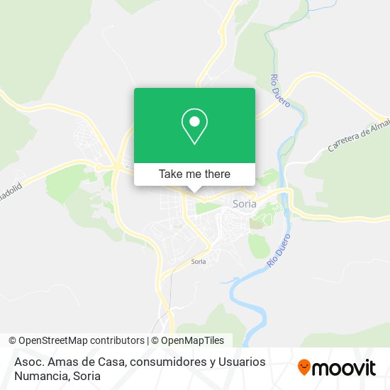 Asoc. Amas de Casa, consumidores y Usuarios Numancia map